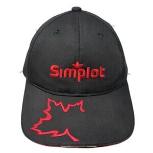 Simplot Canada Strapback Baseball Cap Black OS Adjustable AJM International